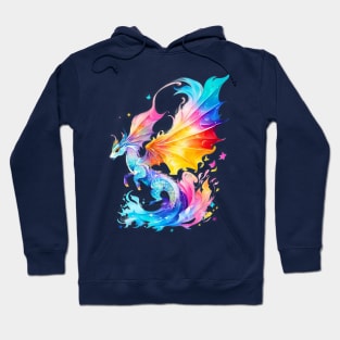 Sea Ddragon In Watercolor Style Hoodie
